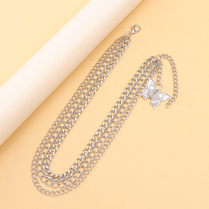 Cadena para zapatos con colgante de mariposa, decoración metálica para botas Martin, accesorio de moda para mujer, color blanco K Sp 820 - Product Image 3