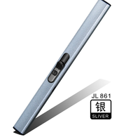 Allume-cigare électronique USB à arc, résistant au vent, avec support de téléphone, pour pique-nique, barbecue, cuisine