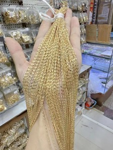 Trend 18k altın kaplama uzun kolye kadınlar için Charm İnce zincir köprükemiği zincir nişan için düğün takısı hediye Lady - Product Image 4