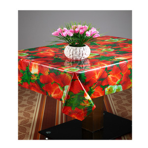 <span class=keywords><strong>Nappe</strong></span> en <span class=keywords><strong>plastique</strong></span> transparente PVC imprimée, imperméable, anti-taches, motif fruits, effet cristal, pour la maison et la salle à manger - Grande Vente - Product Image 1