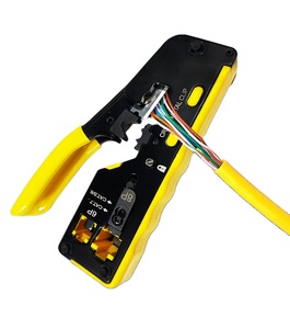 Vượt qua thông qua crimper RJ45 uốn công cụ Kit Ethernet mạng RJ45 Uốn Tóc Bồng Vũ Nữ Thoát Y cắt Công cụ Vàng vũ nữ Thoát Y + Lưỡi - Product Image 1