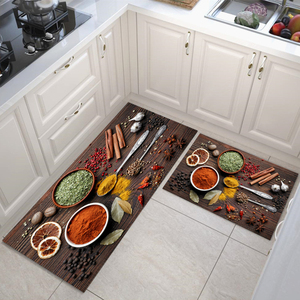 Aiwu — tapis de sol antidérapant et personnalisable, paillasson de cuisine imprimé en 3d résistant à la chaleur, ensemble 2 en 1, pas cher - Product Image 4