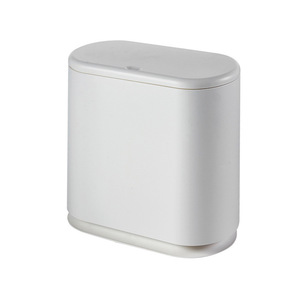 Cubo de basura estrecho de 15 cm de ancho con tapa para baño, inodoro, uso interior - Product Image 5
