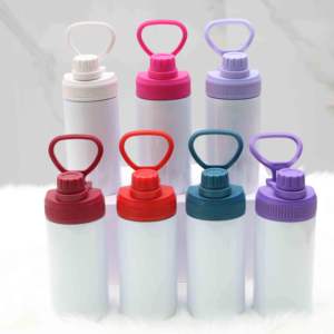 Vaso Térmico Antiderrames <span class=keywords><strong>de</strong></span> 12 oz para Niños, Botella <span class=keywords><strong>de</strong></span> <span class=keywords><strong>Agua</strong></span> <span class=keywords><strong>de</strong></span> Acero Inoxidable <span class=keywords><strong>de</strong></span> 350 ml con Asa y Tapa <span class=keywords><strong>de</strong></span> Rosca, Apta para Sublimación - Product Image 3