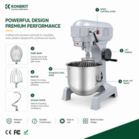 Mélangeur Planétaire Industriel 20-80L Robuste pour Pâte, Machine Commerciale à Pétrir la Farine, 3 Vitesses, pour Boulangerie et Usine de Pain, Moteur Puissant