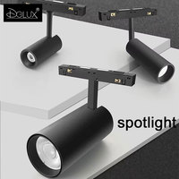 Lámpara de Riel LED Ajustable DGLUX Profesional DC48V, Luces de Riel Ajustables, Luz LED Enfocable de 360° para Sistema de Iluminación del Hogar