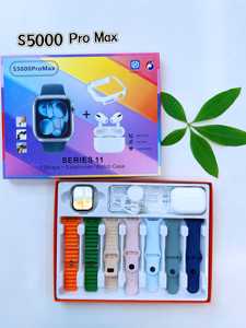 Reloj Inteligente S5000 ProMax 11 con <span class=keywords><strong>7</strong></span> Correas + Auriculares TWS <span class=keywords><strong>Hiwatch</strong></span> Pro, Llamadas Bluetooth, Monitor de Ritmo Cardíaco, Rastreador de Actividad Física y Deportiva - Product Image 2