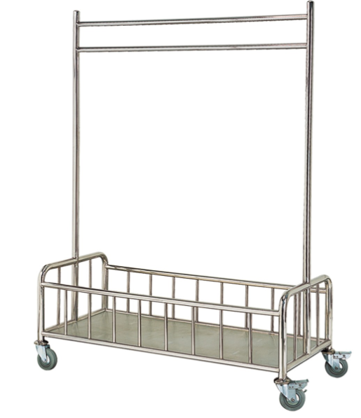 Mobile Stainless Steel Coat Hanger Trolley UMAN HM7224