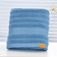 Ensemble de serviettes de bain 3pcs Premium de haute qualité 100% coton Soft Family Large Pure Plain Face Hand Hair Towels