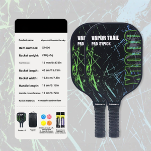 ไม้พายพิคเคิลบอลไฟเบอร์กลาสสำหรับเด็กและผู้ใหญ่ |   การออกแบบการฝึกอบรมระดับมืออาชีพ |   น้ำหนักเบาและทนทานสำหรับทุกระดับความสามารถ - Product Image 5