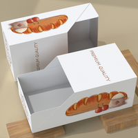 Conception de tiroirs de luxe Boîtes à sandwich en papier à hamburger biodégradables imprimées sur mesure