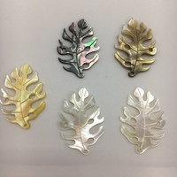 Breloques et pendentifs DIY en coquillage naturel blanc, noir, jaune, corail, nacre, feuille creuse et fleur d'érable pour colliers et bijoux