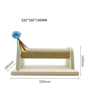 Arredamento per Animali Domestici da Interno, Resistente Tiragraffi per Gatti in Sisal con Giocattolo a Molla e Palla su Pista per Soggiorno e Camera da Letto - Product Image 4