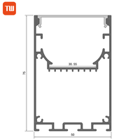 Suspension LED Linéaire Carrée Moderne pour Bureaux Garantie 5 Ans IRC Élevé 90 Installation Facile Intensité Réglable 1M/3M