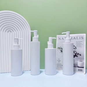 Luxury Wholesale 200ml 300ml Body Wash <b>Bottle</b> Eco Friendly Shampoo and Conditioner White Plastic <b>Pump</b> <b>Bottles</b> with Gold Head - Product Image 4