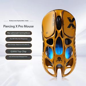 Ratón para Juegos GravaStar Cocoon X PRO Amarillo, Inalámbrico/Con Cable de Tres Modos, Receptor de 8K, Marco Hueco de Aleación de Magnesio de 49g - Product Image 2