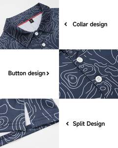 OEM Custom Logo Printed Sublimated Floral <strong>Golf</strong> Polo <strong>Shirt</strong> Custom Polo <strong>Shirts</strong> For Men - Product Image 5