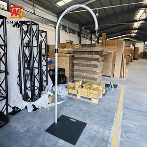 SMOOTH Silver Adjustable Height Aluminum Alloy Floor Chandelier <b>Stand</b> for Outdoor Wedding Party Decoration - Product Image 1