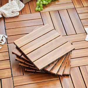 Parquet en bois massif naturel de haute qualité, revêtu, pour extérieur, 30*30*2,3 cm, pour terrasse, balcon - Product Image 1