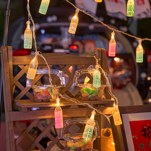 8 chế độ ánh sáng thanh giáng sinh nhật Tiệc cưới phòng ngủ ký túc xá trang trí Câu lạc bộ 9.8 ft/20 LED bia chai chuỗi đèn - Product Image 2