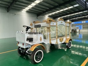 Nouveau 2026 – Cercueil funéraire électrique personnalisable de style européen moderne, type char funéraire à chevaux - Product Image 6
