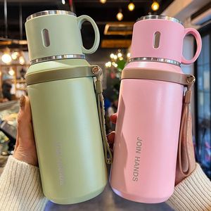 Join Hands Stainless Steel <b>Thermos</b> Cup 1000ml Vacuum Insulated Portable Water <b>Bottle</b> For Outdoor Travel Sports Office Use - Product Image 2