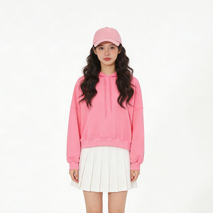 Felpe con <span class=keywords><strong>Cappuccio</strong></span> da Donna di Alta Qualità Invernali Anti-Restringimento Casual Corte e Larghe Multifunzionali - Product Image 3