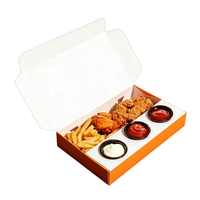Conteneur alimentaire personnalisé en matériaux recyclés pour plats à emporter, fast-food, poulet frit, sushis, sucre, etc.