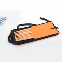 Sac de rangement pour baguettes de batterie en tissu Oxford, vente chaude en gros - Épais et robuste, capacité de 4 paires, accessoire professionnel pour batterie (multicolore)