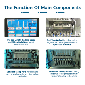 Tự Động Đa Làn Đường Gói Nước Sốt Cà Chua Nước Sốt Làm Đầy Máy Đóng Gói Dọc 4 Bên Con Dấu Mật Ong Ớt Nước Sốt Làm Đầy Chất Lỏng Máy - Product Image 4