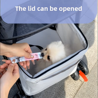 Poussette de luxe pour animaux de compagnie, pour chiens et chats de petite et moyenne taille, légère et pliable pour une utilisation en extérieur