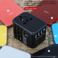 Adaptateur de voyage universel tout-en-un Wontravel nouvelle technologie pour le monde entier (prise EU, AUS, UK, US)