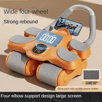 Nouveau Rouleau Abdominal Automatique à 4 Roues Écologique Unisexe pour la Maison, Outil d'Exercice Abdominal de 2,5 kg pour la Perte de Poids