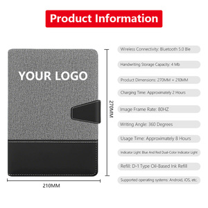 สมุดบันทึกอัจฉริยะแบบสัมผัสหน้าจอโทรศัพท์ รองรับการซิงโครไนซ์ข้อมูล พร้อมฟังก์ชันหลากหลาย ใช้ AI สำหรับจดบันทึก เหมาะสำหรับเป็นของขวัญทางธุรกิจ - Product Image 2