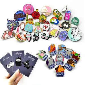 Manufacturer Wholesale Designer Cute Metal Crafts Badge Gifts Hard Custom Logo Lapel Pin Enamel Pins
