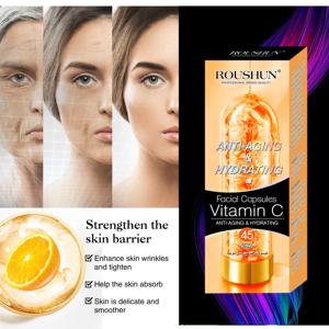 Rooshun แคปซูลใบหน้าวิตามินซีเซรั่มกำจัดจุดด่างดำแคปซูลใบหน้า - Product Image 2