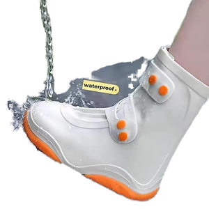 Cubrezapatos de <span class=keywords><strong>Goma</strong></span> Impermeables Reutilizables, Cubrebotas de Lluvia Antideslizantes y Resistentes con Bolsa de Almacenamiento a Prueba de Barro - Product Image 1
