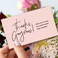 Carte de remerciement holographique personnalisée pour les petites entreprises