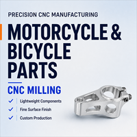 Composants de liaison pour moto et de potence de vélo, usinage CNC sur mesure en aluminium et usinage de précision, fournisseur de pièces légères