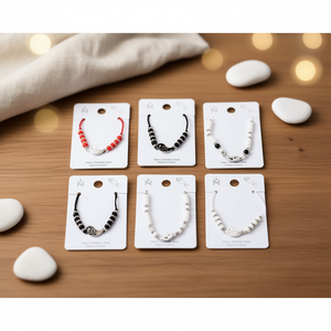 Bracciale Tai Chi Moon Pulsera in Acciaio Inossidabile Fatto a Mano con Perline, 2 Pezzi per Colore Ref45354 - Product Image 2