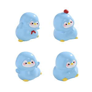 Figuras de Animales en Miniatura de Resina Dp 4 Little Penguins, Decoración para el Hogar, Adorno de Escritorio - Product Image 5