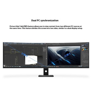 Ultra Wide 49 pulgadas 5K HDR 5120x1440 Resolución 32:9 <span class=keywords><strong>Monitor</strong></span> curvo para juegos de PC con diseño NanoIPS tipo C para computadoras portátiles nuevas - Product Image 3