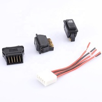 Regulador de Ventana de 5 Pines con Conector de Interruptor de Alimentación para Coche, Botón de Encendido/Apagado para Ventanilla Eléctrica