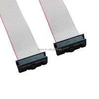 Câble plat IDC personnalisé de 2,54 mm avec connecteur FC 6/8/10/14/16/20/26/30/34/40P, double rangée, prise IDE, câble femelle FC 40 broches