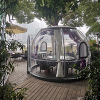 Maison complète, tentes d'extérieur imperméables en polycarbonate pour le glamping, les igloos à bulles et les salons professionnels
