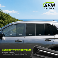 Film teinté pour vitres de voiture en céramique nano, noir foncé, protection UV, isolation thermique, anti-rayures, 4 mil, luxe