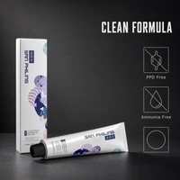 Crème colorante pour cheveux permanente de qualité supérieure à base de plantes sans ammoniaque et sans PPD OEM 100 ml Teinture pour cheveux gris