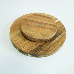 Organisateur de <span class=keywords><strong>cuisine</strong></span> en bois d'acacia, étagère à épices rotative - Product Image 1