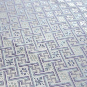 [Ni <span class=keywords><strong>Jin</strong></span> Wan <span class=keywords><strong>Zhang</strong></span>] Tessuto Jacquard Blu-Viola con Motivo Wanjie per Ragazze, Nuovo Stile Cinese, 100% Acrilico - Product Image 2