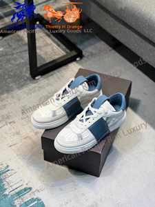 Baskets de luxe réfléchissantes en cuir pour hommes et femmes, nouvelle mode, plateforme rétro, chaussures de marche à lacets, collection printemps - Product Image 6